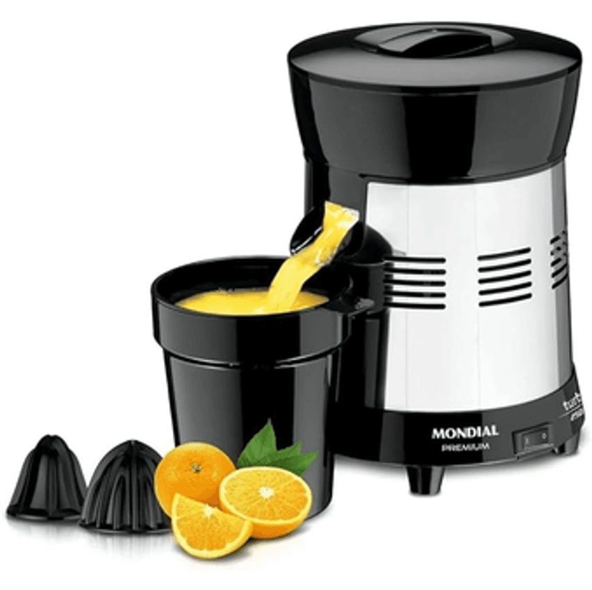Extrator de Sucos Turbo Premium, Mondial, Preto/Inox, 250W, Bivolt - E-10