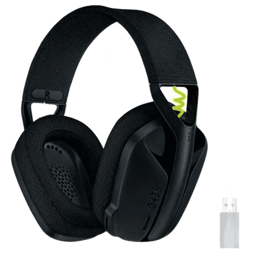 Headset Gamer Sem Fio Logitech G435, Lightspeed e Bluetooth, Dolby Atmos, USB, PC, PS4, PS5, Mobile, Drivers 40mm, Preto - 981-001049