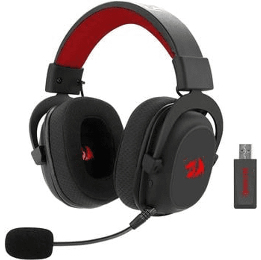 Headtset Gamer Redragon Zeus Pro, Surround 7.1, Cabo Usb-c Removível, Wireless, C/microfone, Preto - H510-pro