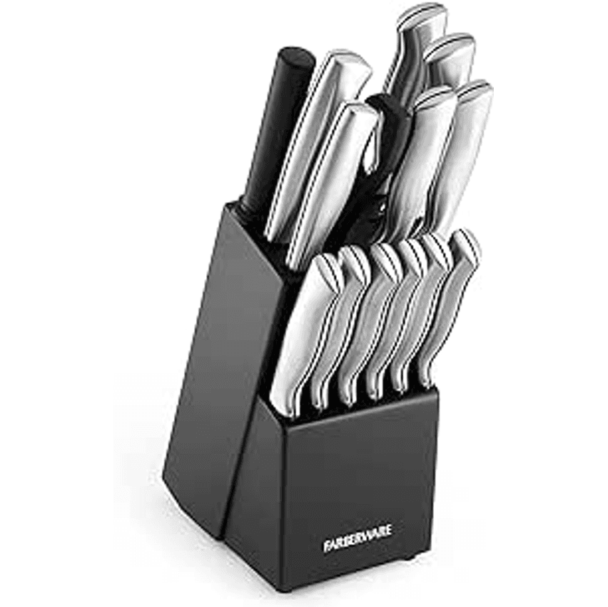Kit de facas de cozinha Farberware 5152497, preto, 15 peças