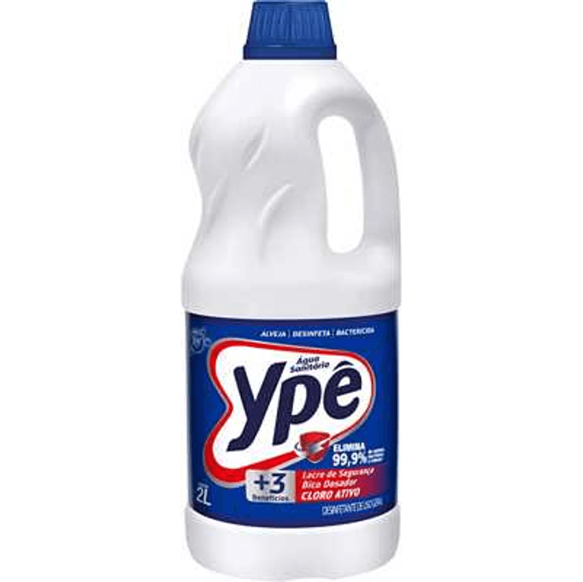 Água Sanitária 2L, Ypê, Branco, 2L