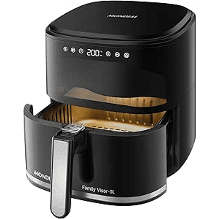 Fritadeira Sem Óleo Air Fryer Digital 5L, Mondial, Preto, 2000W, 110V - AF-50-DV