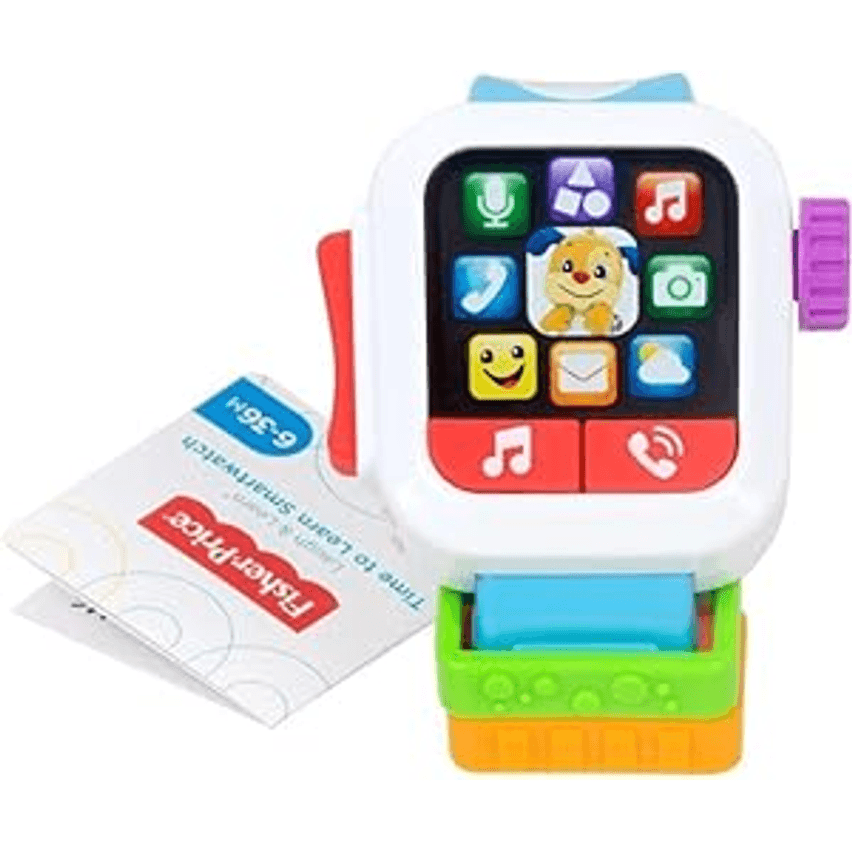 Fisher-Price, Meu Primeiro Smartwatch, Aprender e Brincar, Estimula o Desenvolvimento, Brinquedo para Bebês, A partir 6 meses