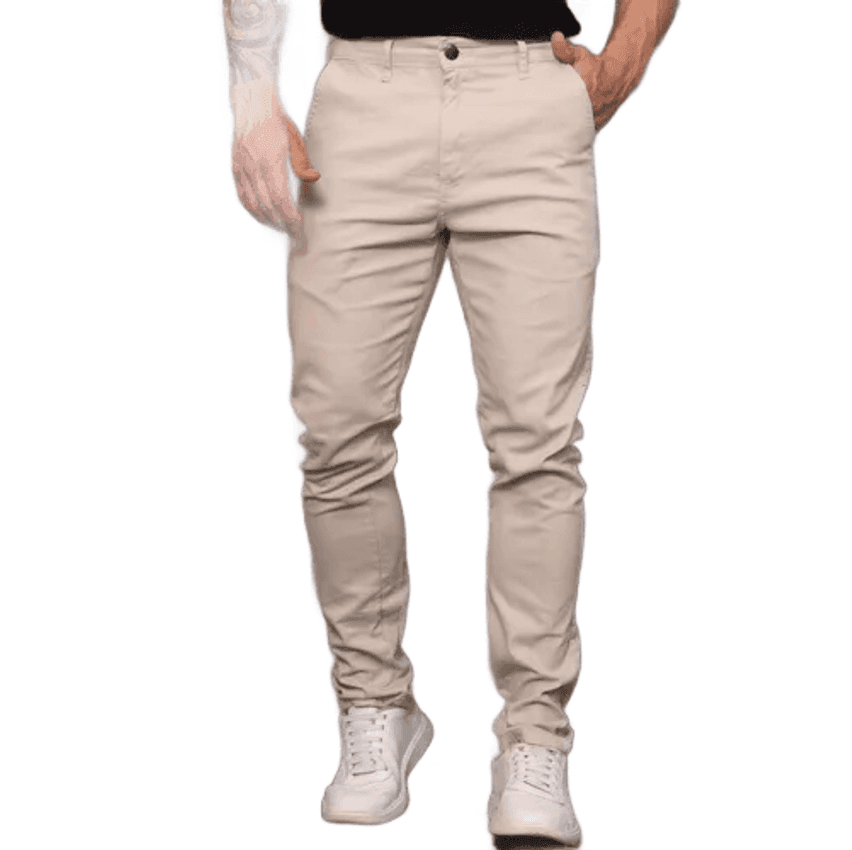 Calça De Sarja Masculina Bolso Faca/embutido C/ Lycra