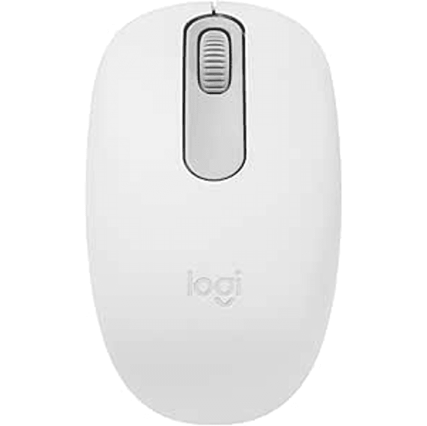 Mouse sem fio Logitech M196 com Conexão Bluetooth, Design Ambidestro Compacto, Rastreamento Preciso, Compatível com PC e Mac, Windows e macOS - Branco
