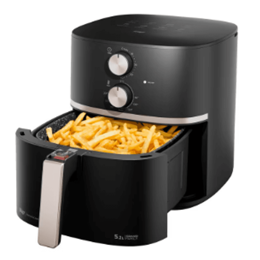 Fritadeira Elétrica Sem Óleo Air Fryer WAP Grand Family 5,2L – Preto - 110V