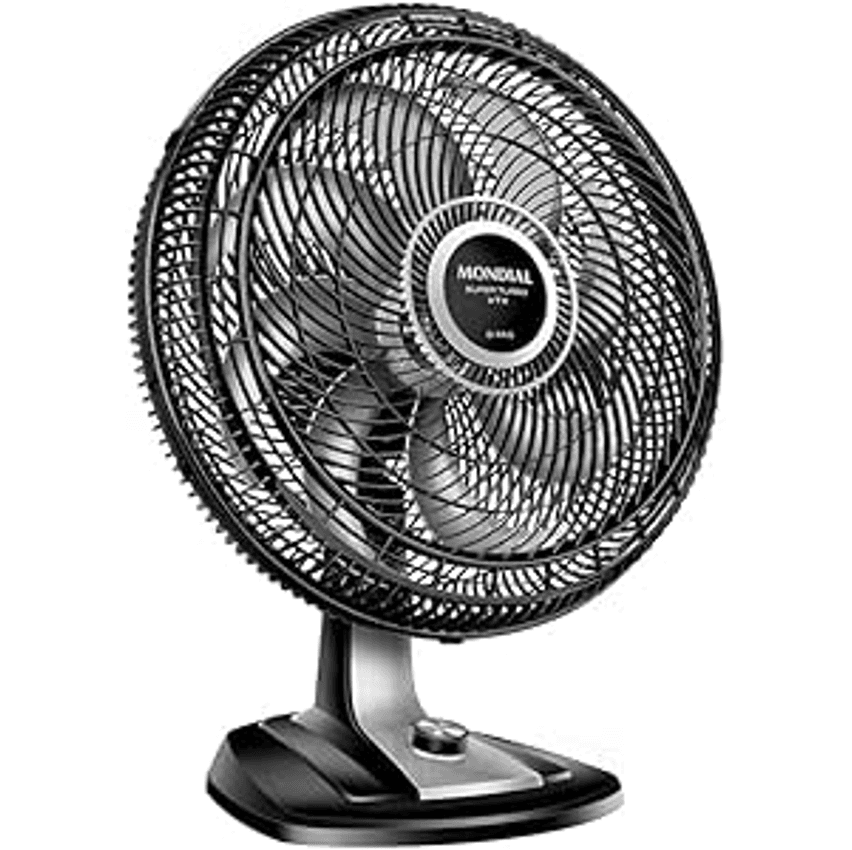 Ventilador 50cm Super Turbo 8 Pás, Mondial, Preto/Prata, 150W, 110V - VTX-50-8P