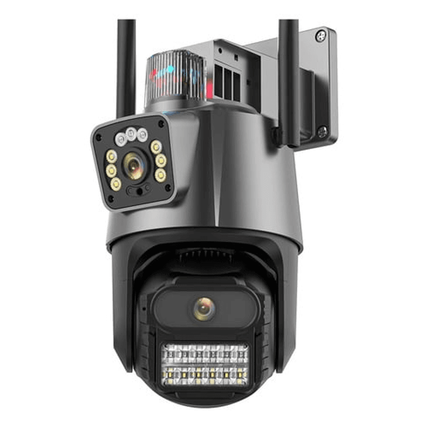 Camera Jgl P11 Wifi Segurança 6 Mp 4k Lente Dupla Vigilância Cor Preto