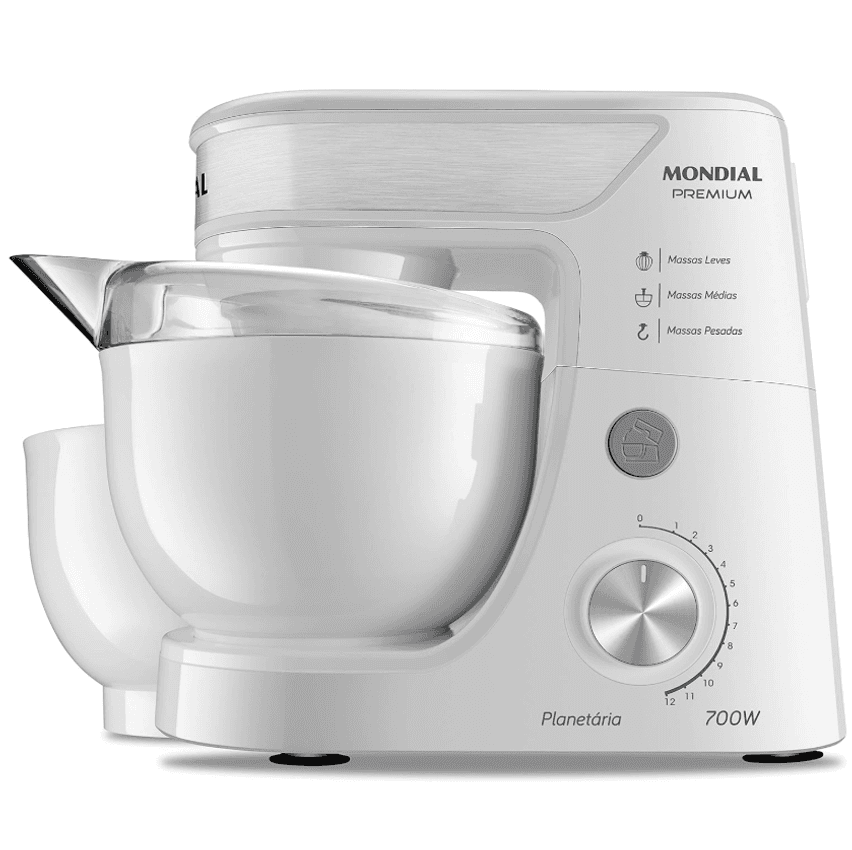 Batedeira Planetária, Mondial, Marsala/Inox, 700W, 110V - BP-01P-M