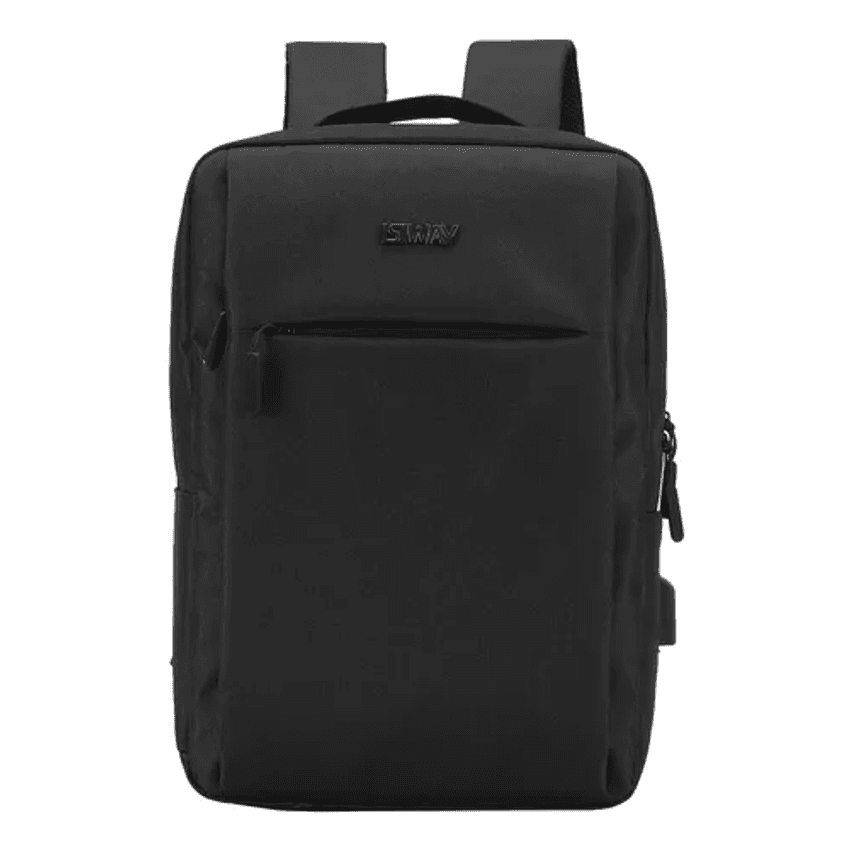 Mochila Compacta Pro Tech Porta Notebook Cabo Usb Isiway Cor Preta Desenho Do Tecido Lisa