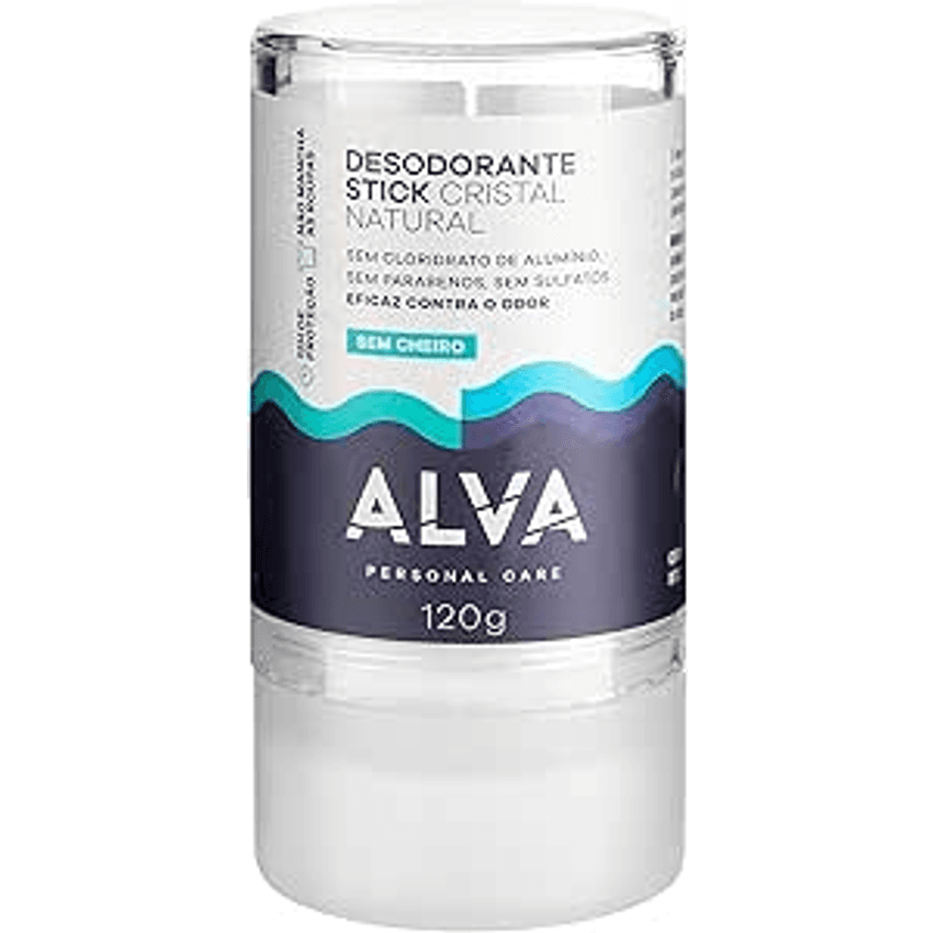 Alva Personal Care, Desodorante Stick Cristal, 120G
