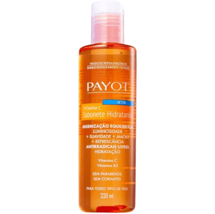 Payot Sabonete Liquido Detox, Vitamina C, 220 Ml