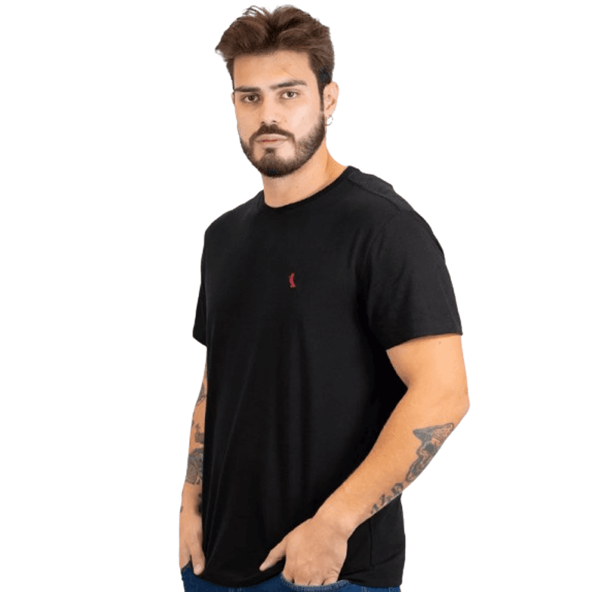 Camiseta Reserva Básica Brasa Red Preta
