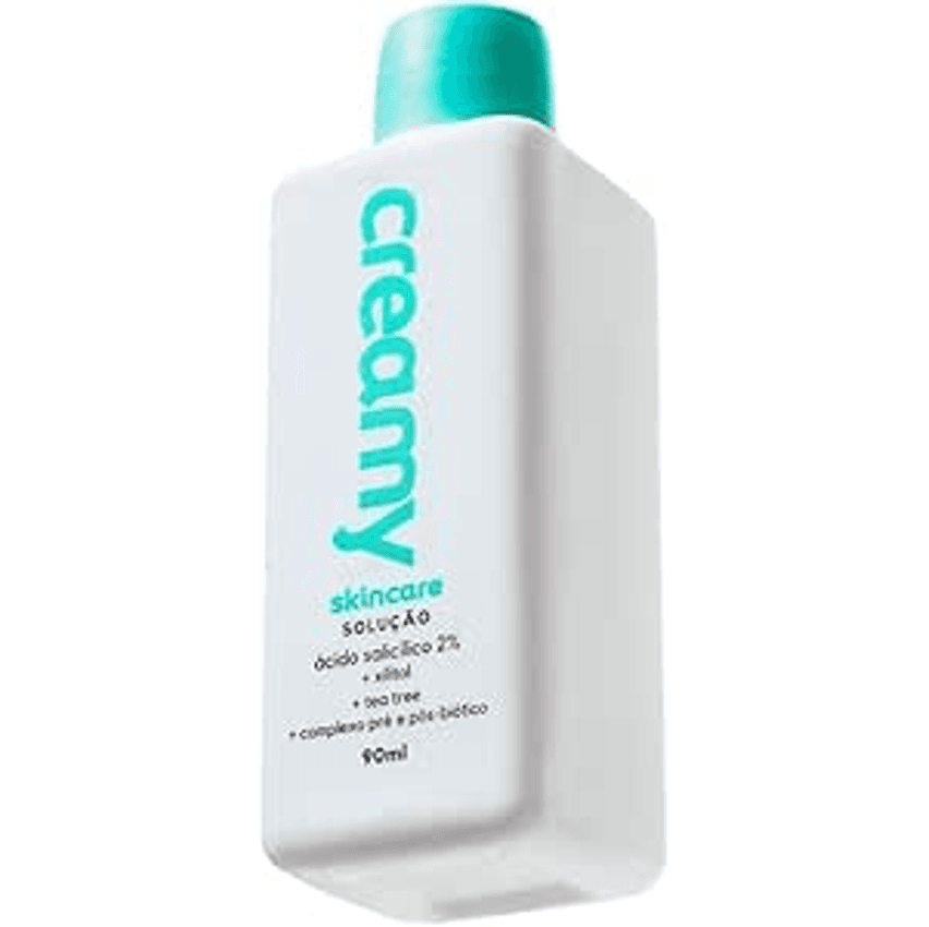 Creamy Skincare Ácido Salicílico 90ml | Ameniza Linhas Finas, Rápida Absorção, Diminui o Brilho Excessivo, Diminui os Cravos | Peles Mistas, Oleosas, Noturno e Diurno