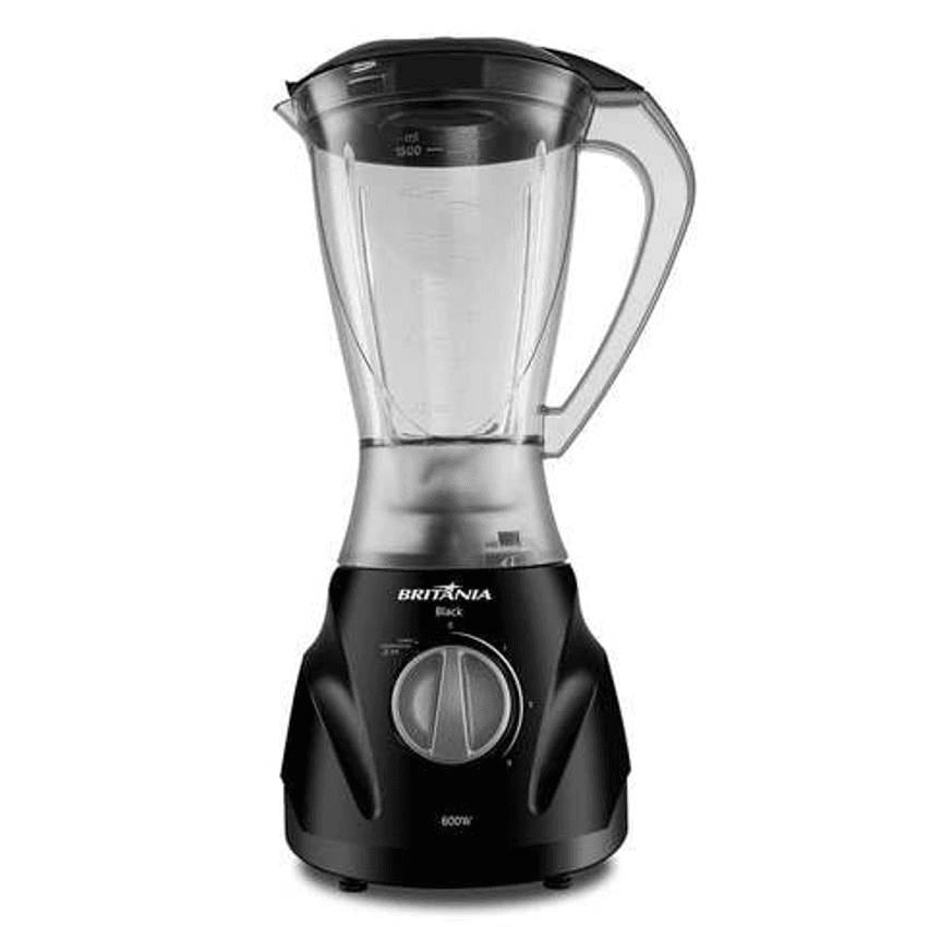 Liquidificador Britânia Black 600w Com 3 Velocidades