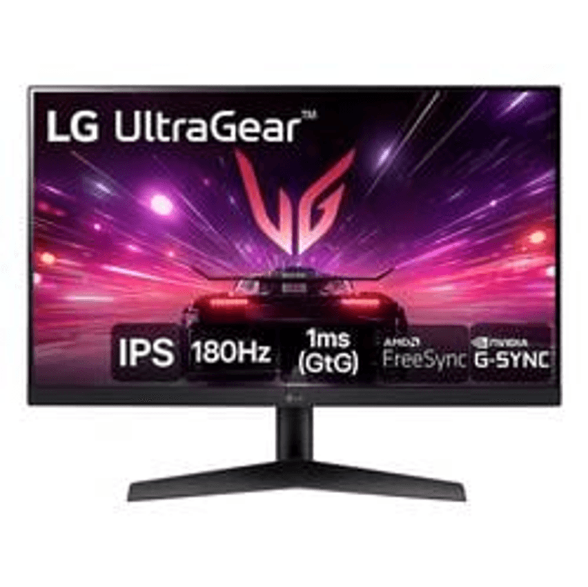 Monitor Gamer LG UltraGear 24” 24GS60F-B IPS Full HD 180Hz 1ms (GtG) NVIDIA® G-SYNC® AMD FreeSync™ HDR10 sRGB 99% HDMI DisplayPort