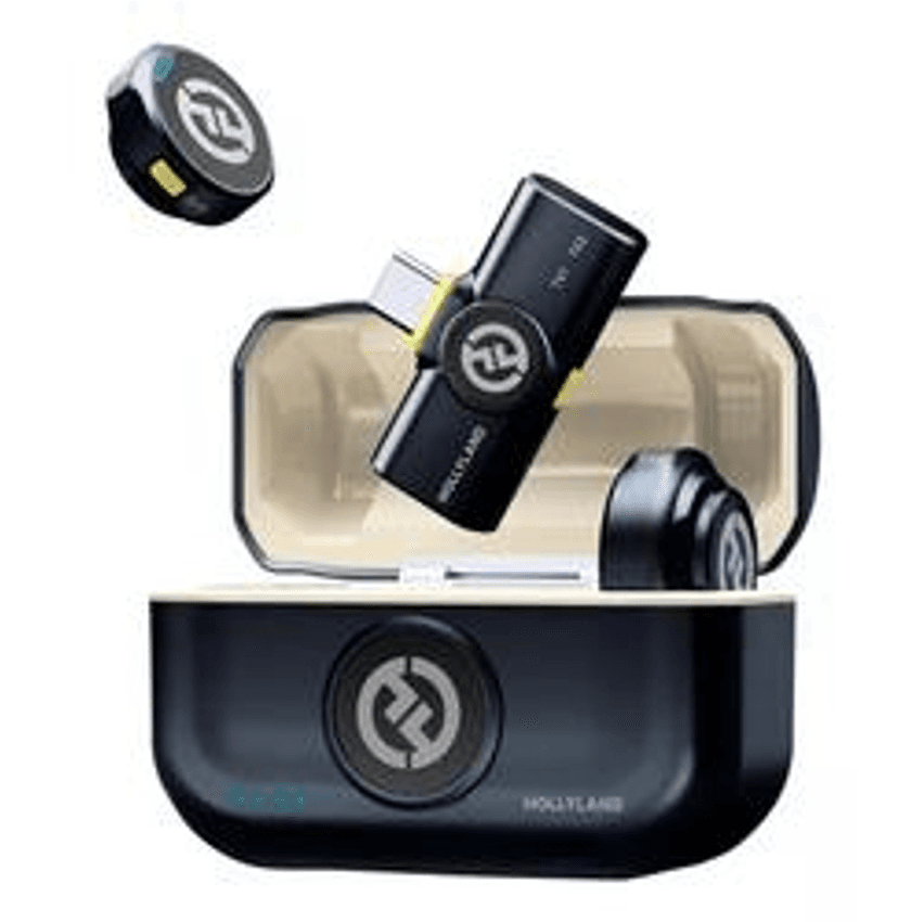 Microfone De Lapela Hollyland Lark M2 Duo Usb C Preto