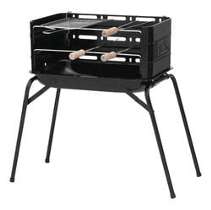 Mor Montana 64x54cm churrasqueira preto de aço