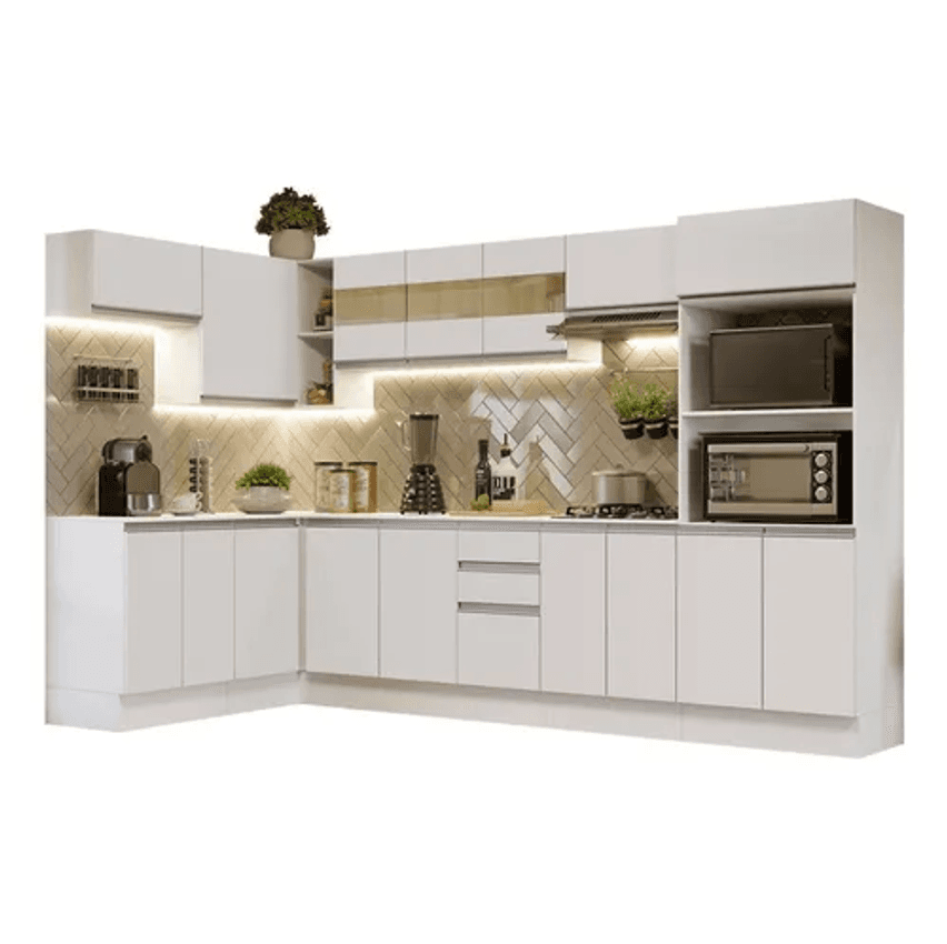 Armário Cozinha Completa 100% Mdf 447cm Smart Madesa 02
