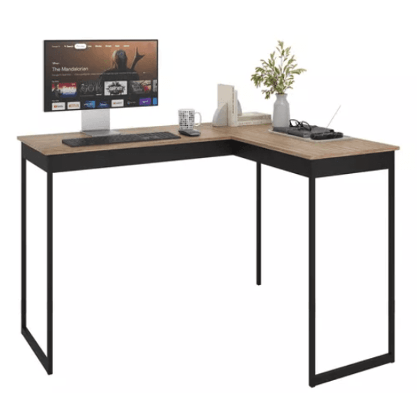 Mesa L De Canto Nórdico Para Escritório Moderno Mod: Pier