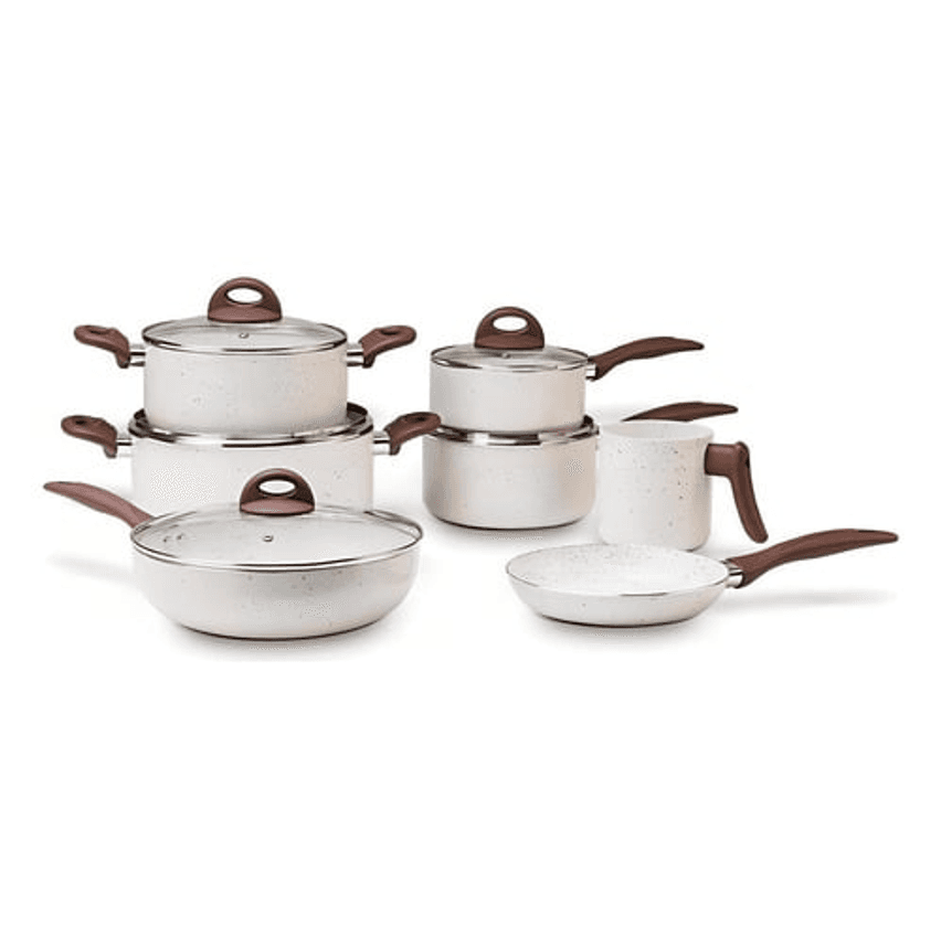 Jogo De Panelas 7 Peças Ceramic Life Vanilla Brinox