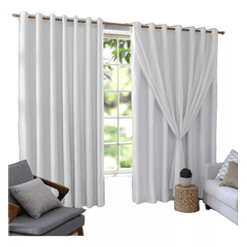 Cortina Sala Quarto Corta Luz 100% Blackout 2,80x2,30 Cores