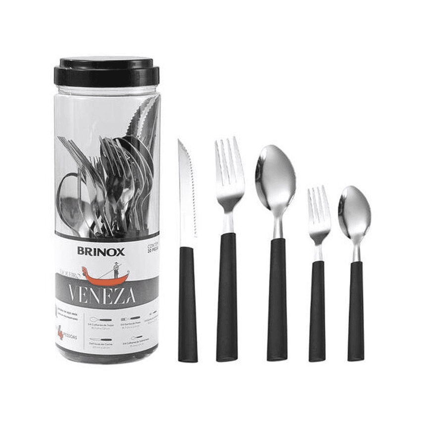 Faqueiro Brinox Inox 20 Peças Veneza