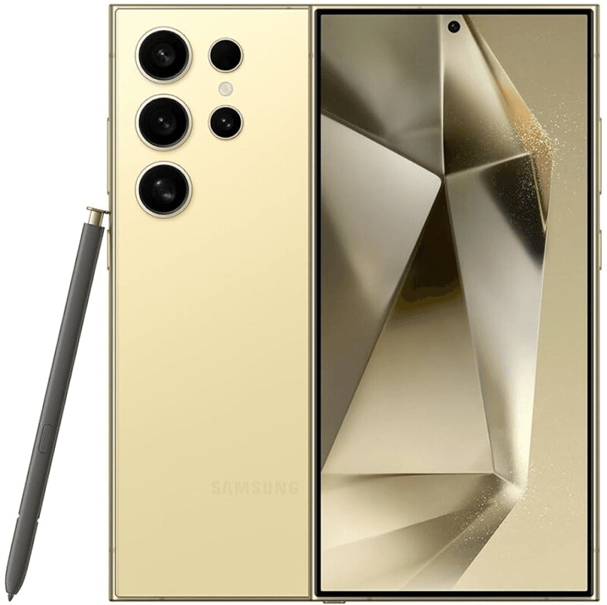 Smartphone Samsung Galaxy S24 Ultra Galaxy AI Selfie de 12MP Tela de 6.8" 1-120Hz 256GB 12GB RAM - Titânio Creme