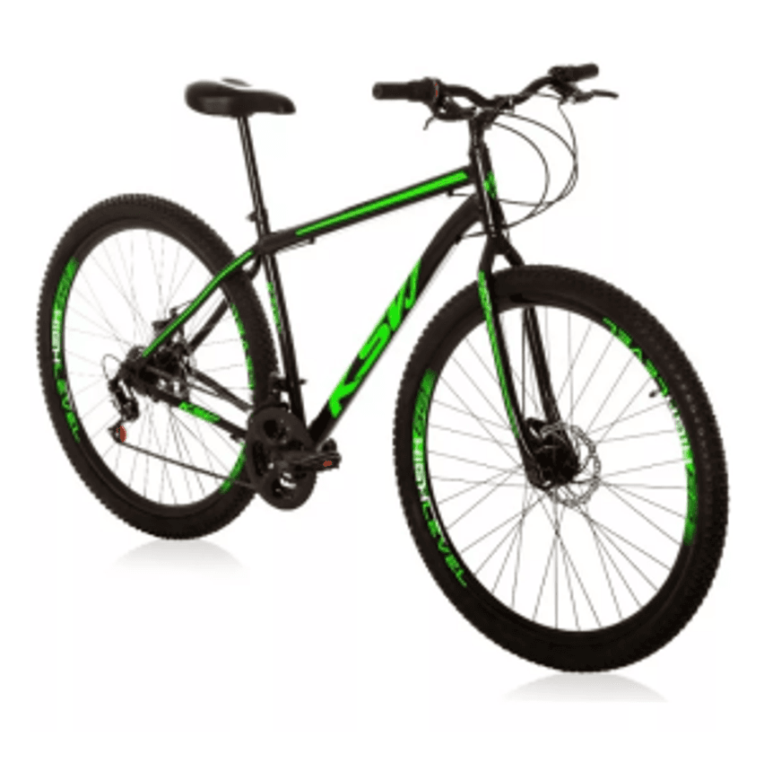 Bicicleta Aço Carbono Ksvj Aro 29 Freios A Disco 21 Vel
