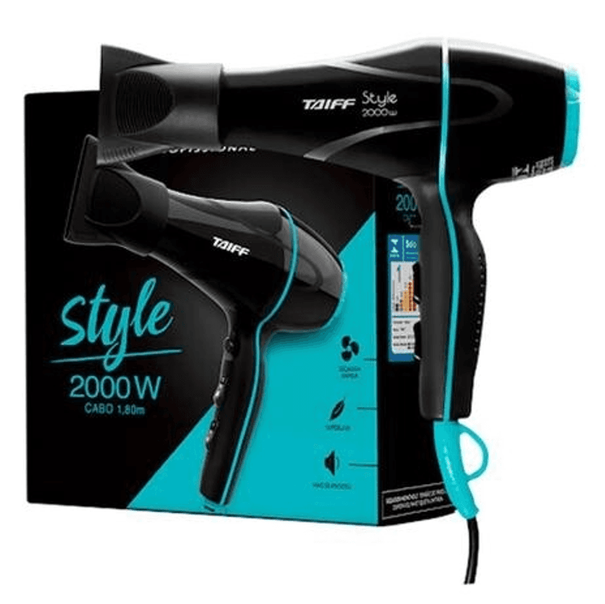 Secador Taiff Style Preto 2000W 220V