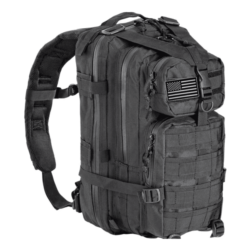 Mochila Preta Militar Tática Tamanho Ideal Masculina Feminina Impermeável 40 Litros Patch Usa Preto