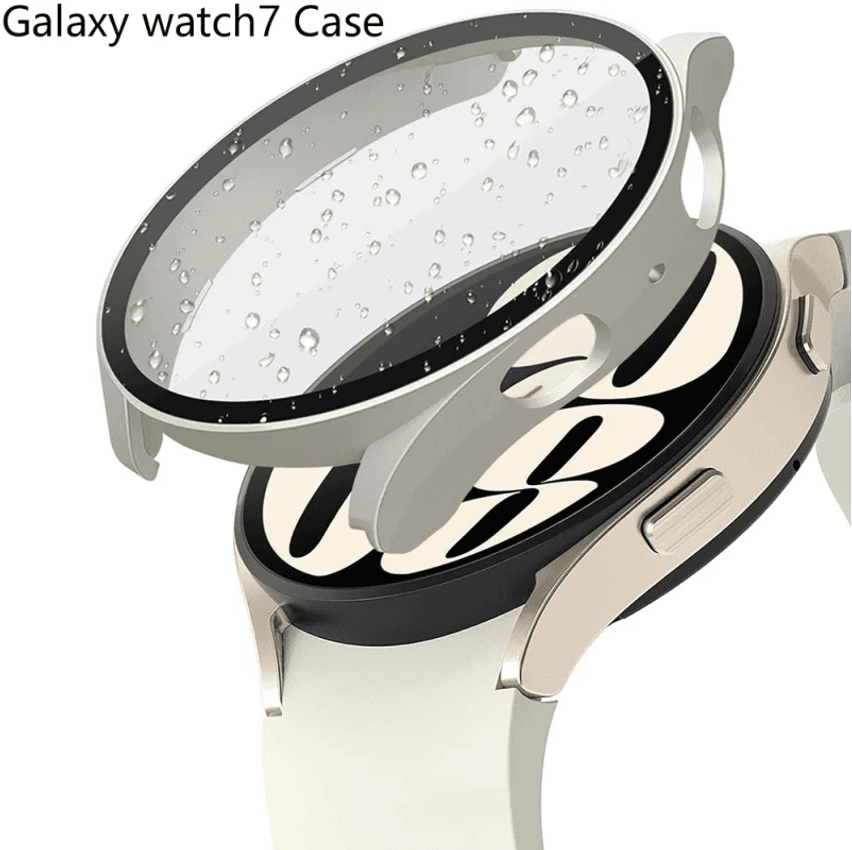 Capa protetora de tela para samsung galaxy watch 7 6 5 4 40mm 44mm capa dura fosca