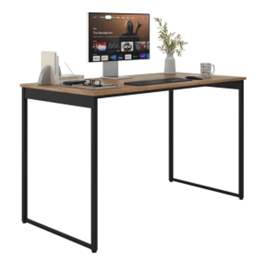 Mesa escrivaninha industrial ferro e madeira 150x60cm Sofa Sogude CLASSICMAGA150