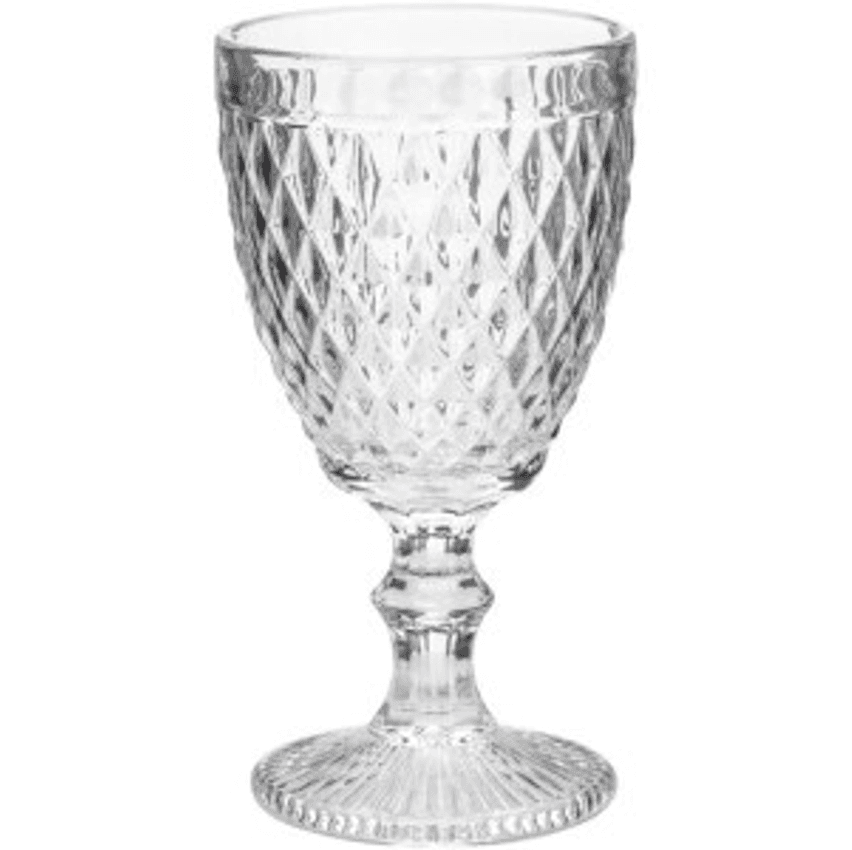 Conjunto Deunto 6 Taças para Vinho Bico de Abacaxi Lyor Transparente 265 ml Vidro