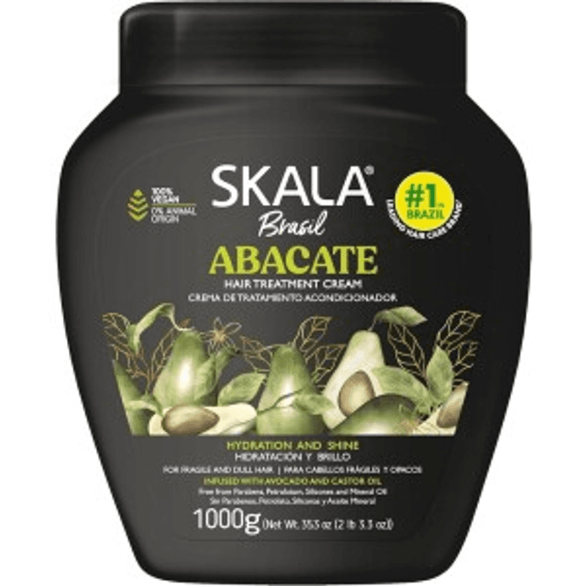 Creme de Tratamento 1Kg Bomba de Vitaminas - Abacate Skala Pacote de 6 Skafe