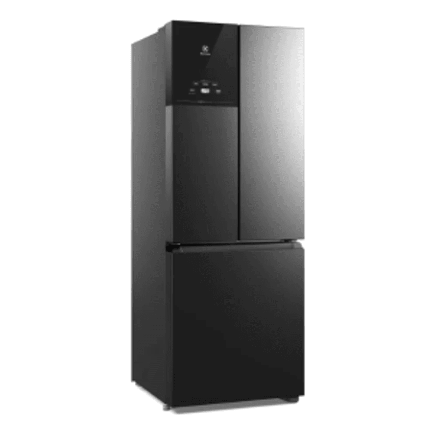 Geladeira Frost Free Inverter 480L Efficient AutoSense 3 Portas Black Inox Look IM7B Electrolux 220V