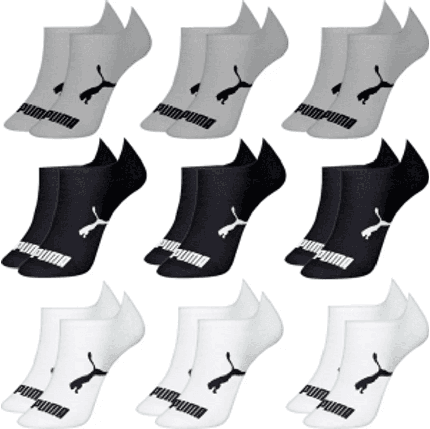 Kit 9 Pares Meias Puma Sapatilha Cano Baixo Atacado Original