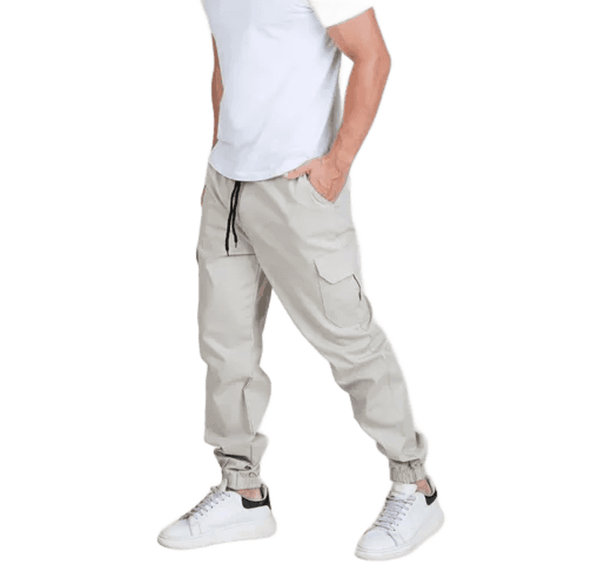 Calça Cargo Masculina Calca Jogger Streetwear Punho
