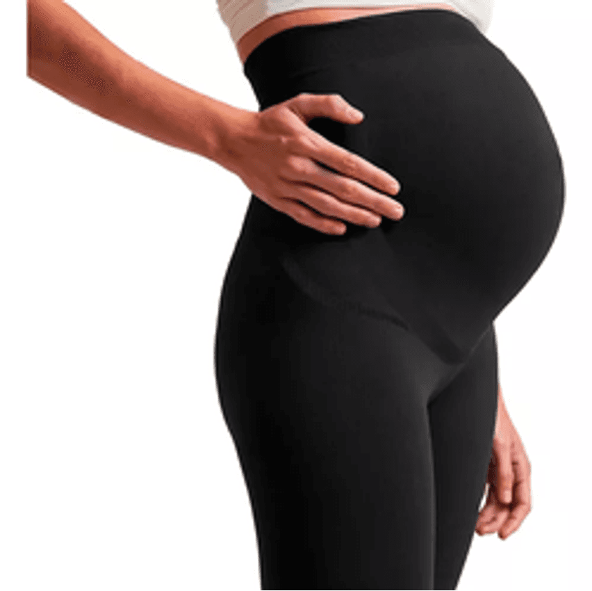Legging Gestante Loba Lupo Sem Costura Confortável Preta