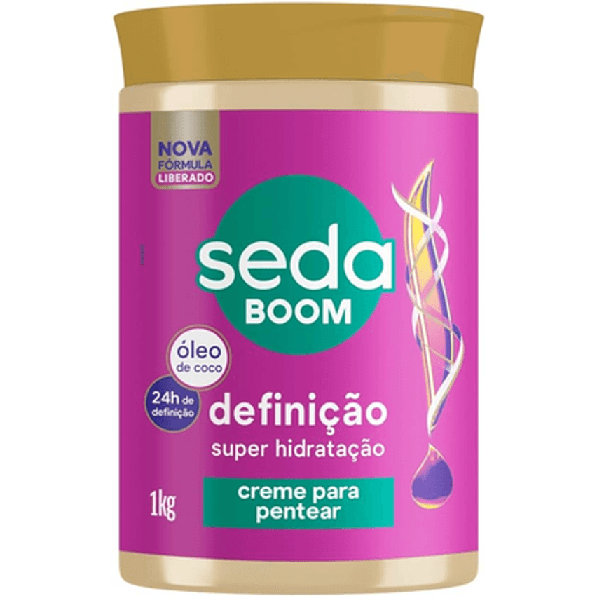 Seda Creme Para Pentear Boom Definição Pote 1Kg