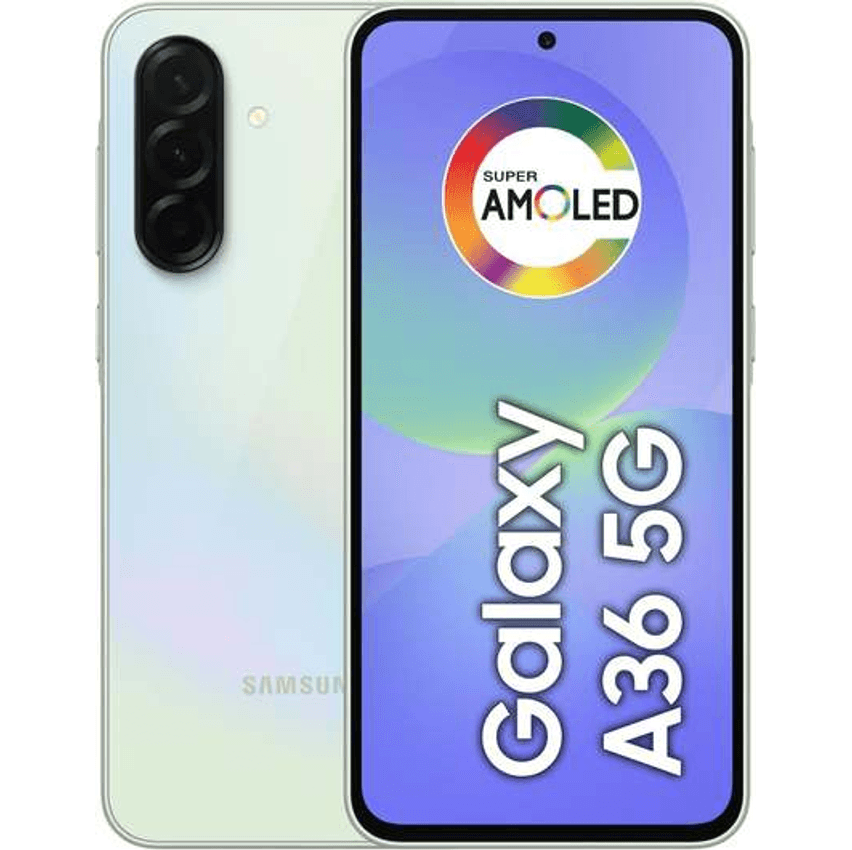 Smartphone Samsung Galaxy A36 5G 128GB, 6GB RAM, Câmera 50MP, IP67, Super AMOLED 6.7", Recursos AI, Branco