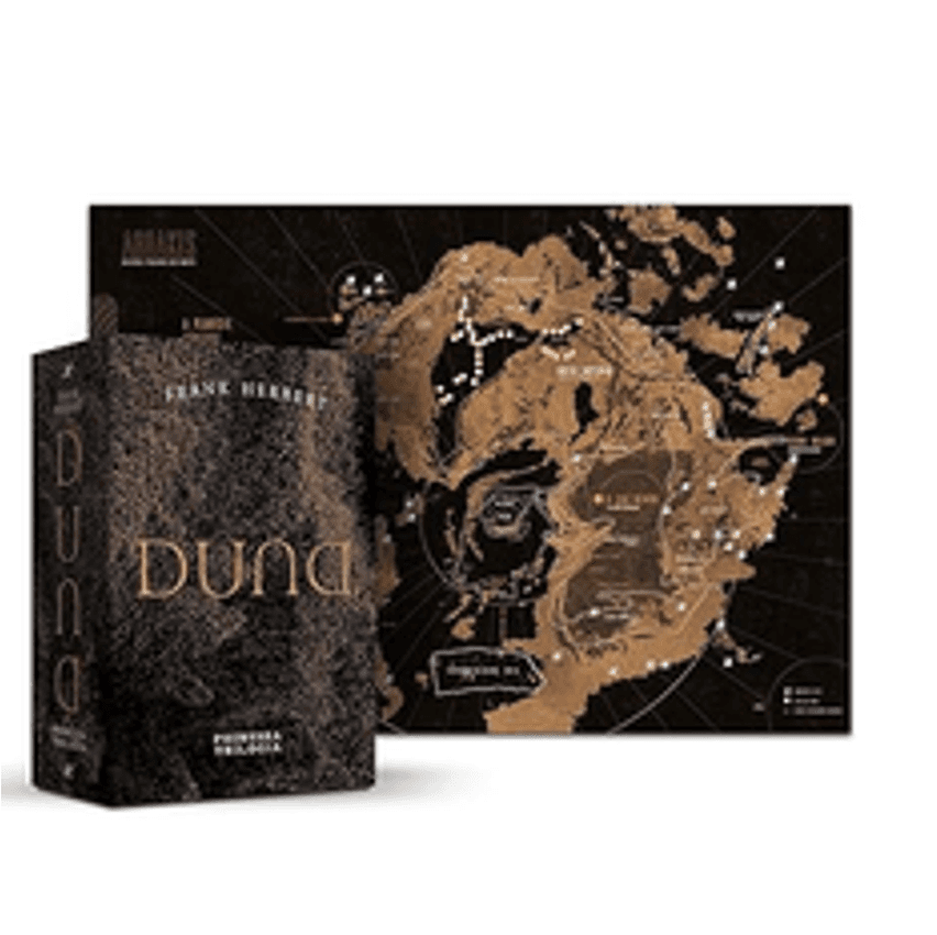Livro - Box Duna: Primeira Trilogia + Mapa Arrakis Capa dura