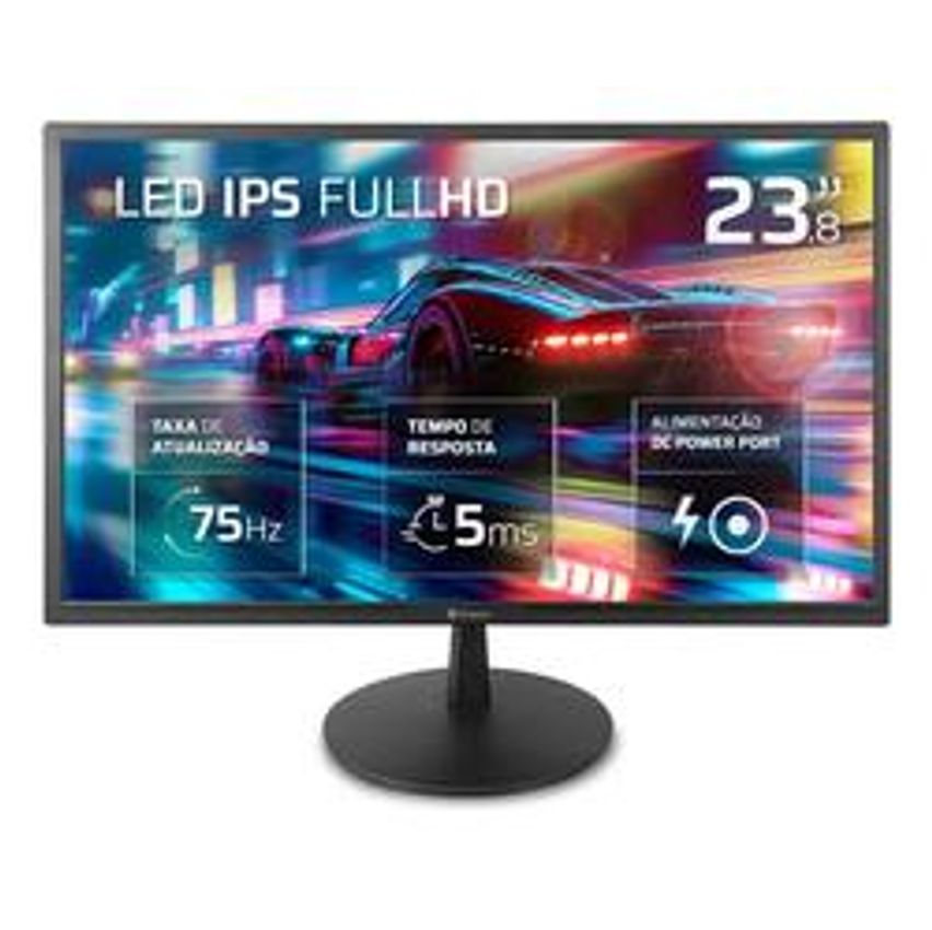 Monitor Fmaxx 23,8 Ips Com Hdmi Cor Preto Mw23c 127/220v