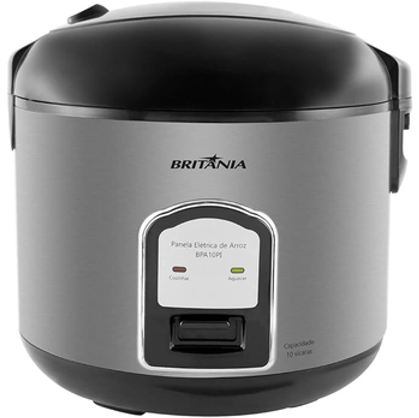 Panela de arroz, Bpa10pi, 10 xícaras, Preto, 110v, Britânia