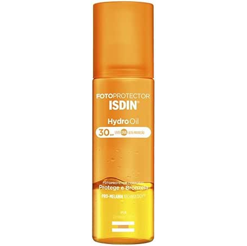 Isdin Hydrooil Fps 30 - Protetor Solar E Bronzeador Corporal Bifásico, 200ml