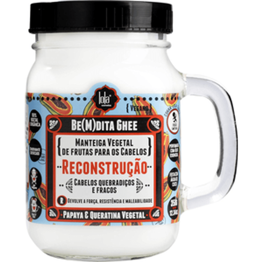 Lola Cosmetics Be(M) dita Ghee Reconstrução - Máscara 350g, Branco