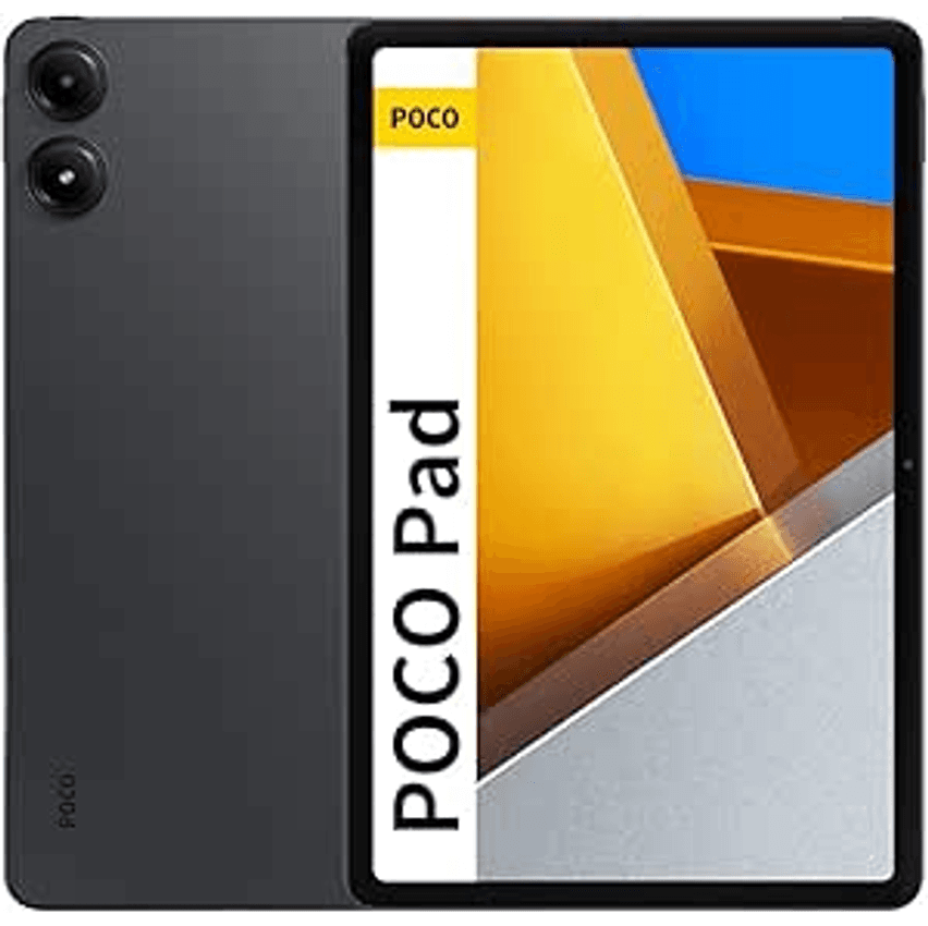 Xiaomi Poco Pad Tablet de 12,1 polegadas, 8 GB de RAM + 256 GB de ROM, tablet Android WiFi, resolução de 2560 x 1600, tela de 120 Hz, bateria de 10000 mAh, carregamento rápido de 33 W(Cinza)