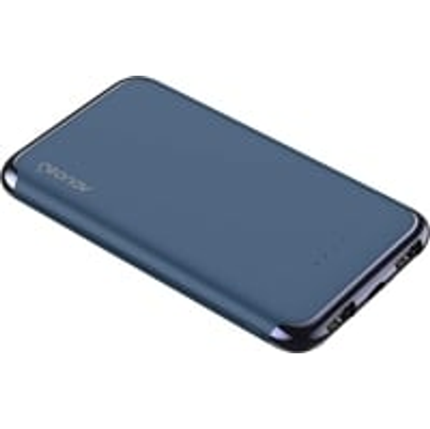 Geonav Carregador Portátil Universal 6.000mAh, 2 portas USB 2.1A, Led Indicador de bateria, PB6KMB, Azul