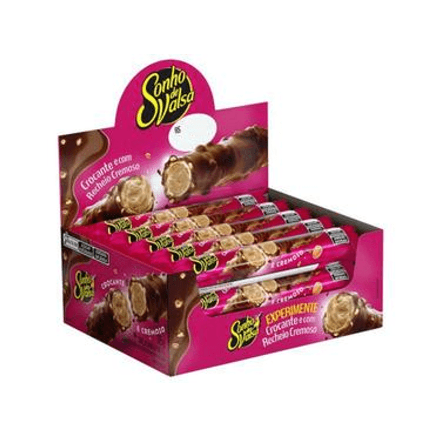 Stick Wafer Recheado Sonho de Valsa - Display com 15 unidades de 25g