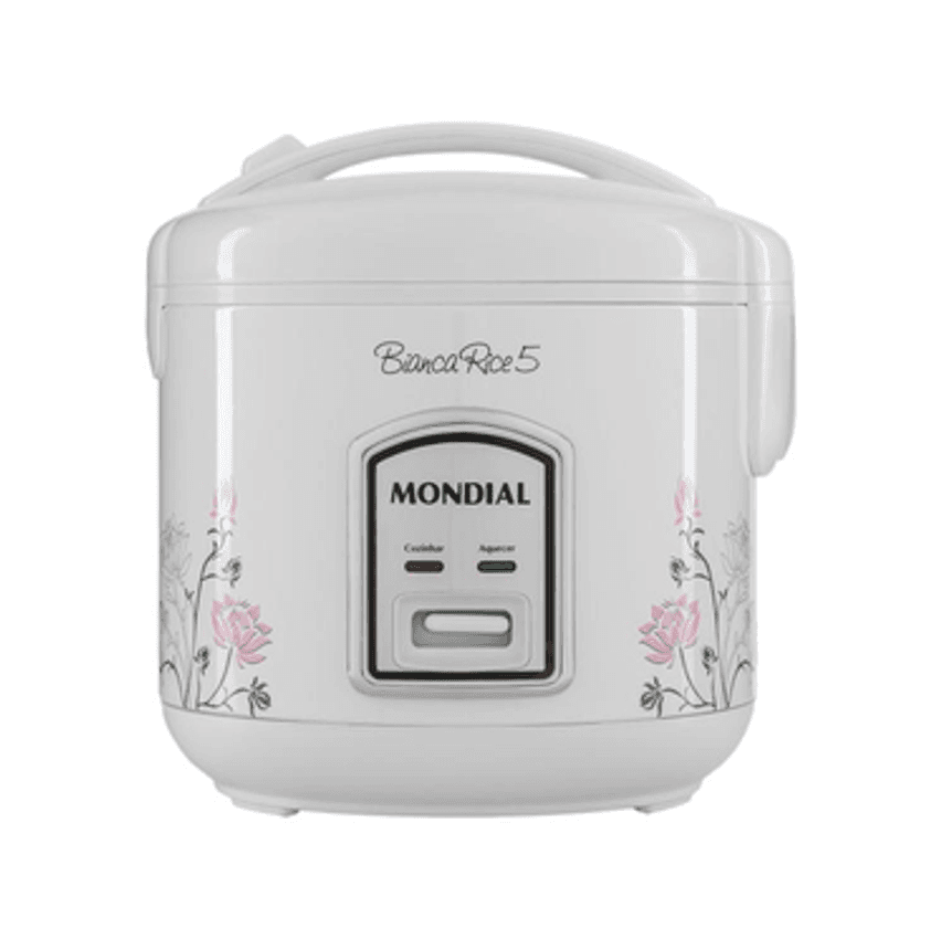 Panela de Arroz Elétrica Mondial Bianca Rice - NPE-05-5X 5 Xícaras 400W